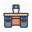Mesa De Estudio Escritorio De Trabajo Mesa De Computadora Icon