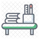 Mesa De Estudo Estante Sala De Aula Icon