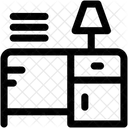 Escritorio Mesa Gaveta Ícone