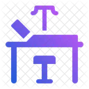Mesa De Examen Medico Equipo Icono
