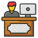 Mesa de funcionários  Ícone