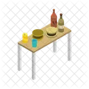 Mesa De Cozinha Cozinha Mesa Ícone