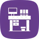 Mesa De Oficina Escritorio Muebles Icon