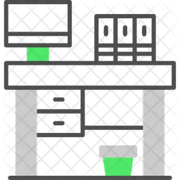 Mesa de oficina  Icono