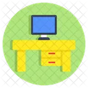 Mesa De Computadora Escritorio De Computadora Mesa Icono