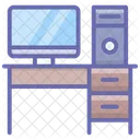 Mesa De Ordenador Mesa De Estudio Lugar De Trabajo Icon