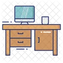 Mesa De Computadora Escritorio De Computadora Mesa Icono