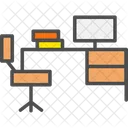Mesa De Computadora Computadora Escritorio Icono