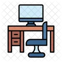 Mesa Escritorio Escritorio De Ordenador Icon