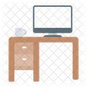 Mesa Escritorio Escritorio De Ordenador Icon