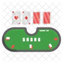 Mesa De Poquer Casino Juego De Azar Icono