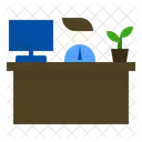 Mesa Recepcao Trabalho Ícone