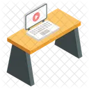 Mesa Para Computadora Portatil Escritorio Para Computadora Portatil Mesa De Oficina Icon