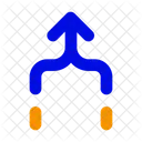 Mesclar Seta Expandir Ícone