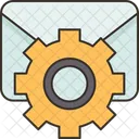Message Gear Communication Icon