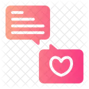 Message Heart Chat Icon