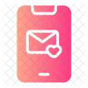 Message Phone Heart Icon