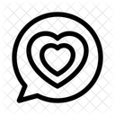 Message Heart Chat Icon