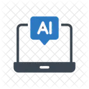 Ai Message Laptop Icon