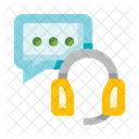 Customer Care Headphones Headset Icon