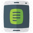 Mobile Document Flat Icon Icon