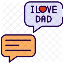 Message à papa  Icône