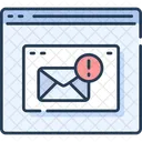 Website Wireframe Message Alert Mail Alert Icon