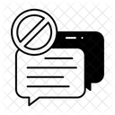 Message Bloque Message Dinterdiction Message Icône