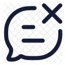 Message Cancel Mobile Message Wrong Message Icon
