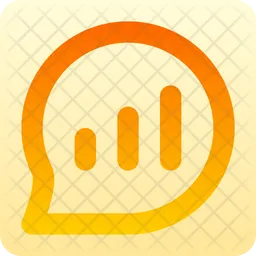 Message-circle-chart-lines  Icon