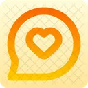 Message Circle Heart Icon