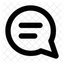 Message Circle Lines Icon