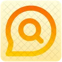 Message Circle Search Icon