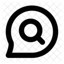 Message Circle Search Icon