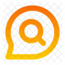Message Circle Search Icon