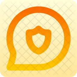 Message-circle-shield  Icon