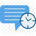 Message Clock Communication Email Icon