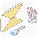 Message crypté  Icône