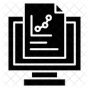 Surveiller Le Message Rapport En Ligne Analyse En Ligne Fichier En Ligne Icône