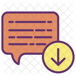 Message Download Icon Of Colored Outline Style Available In Svg Png Eps Ai Icon Fonts