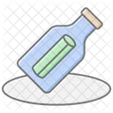 Message In A Bottle Lineal Color Icon Icon