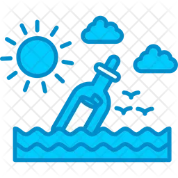 Message in a bottle  Icon