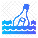 Message In A Bottle Sea Piracy Icon