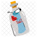 Message In A Bottle Water Communications Icon