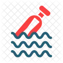 Bottle Scroll Message Communication Icon