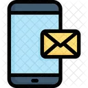 Message in smartphone  Icon