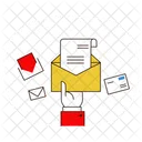 Message Marketing Suitcase Product Icon