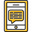 Message On Phone Communication Connection Icon