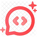 Message Round Code Round Communication Icon