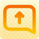 Message Square Arrow Up Icon